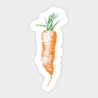 Vintage Carrot Sticker